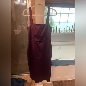 Abercrombie and Fitch Satin Sculpt Midi Dress